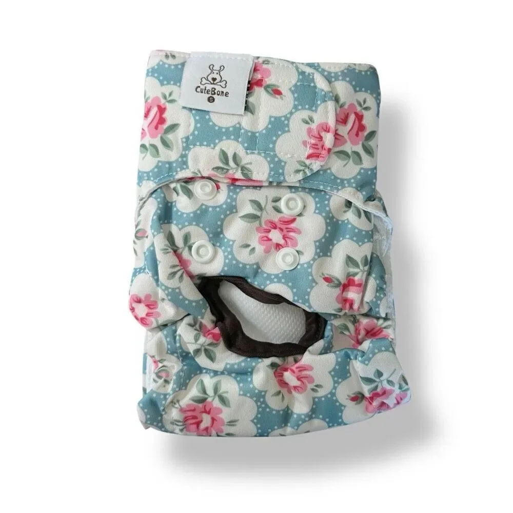 Cutebone Female Dog Wrap Diapers Washable Sz S